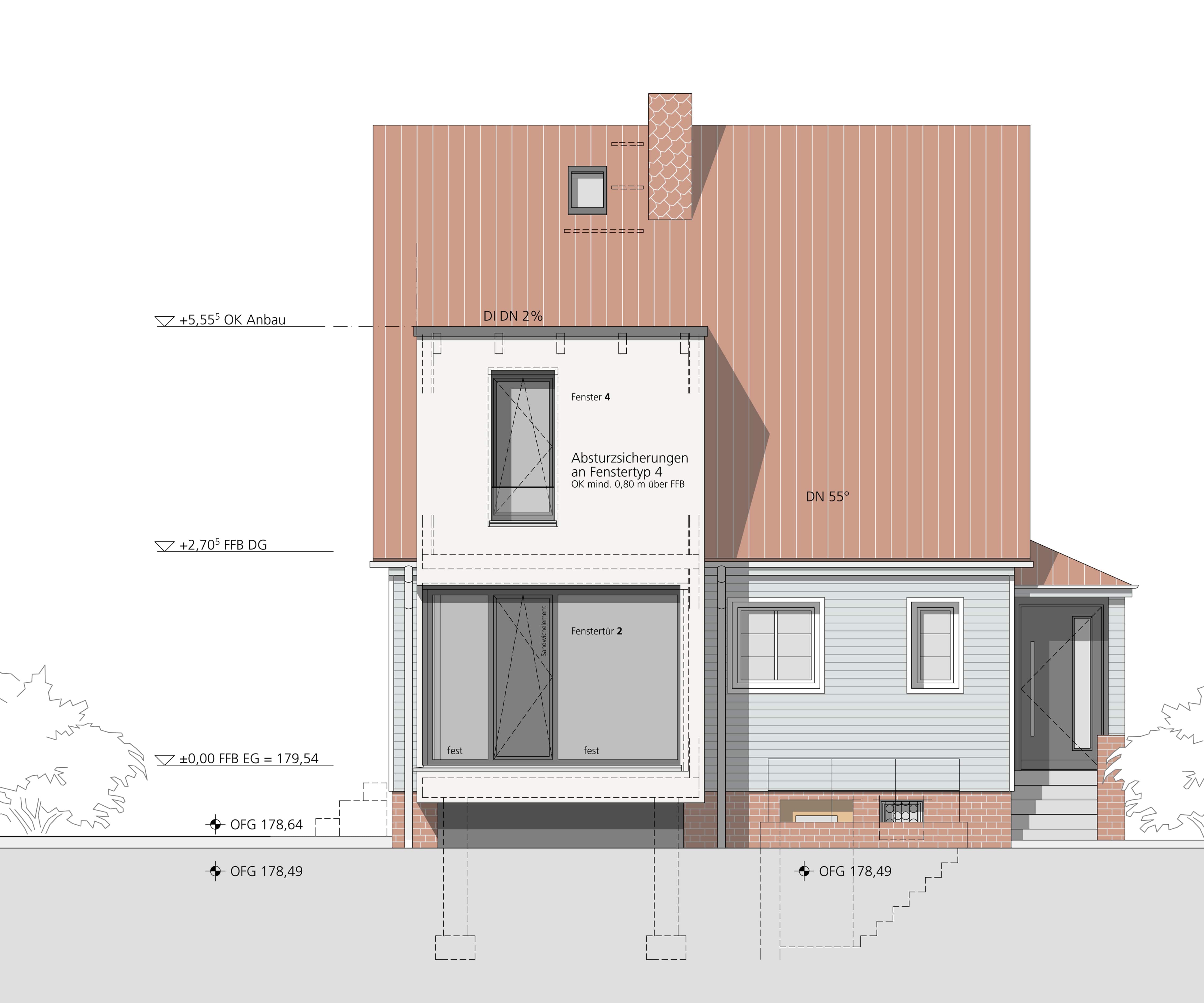 Ansicht Hofseite - Projekt Boelnke Dresden -1